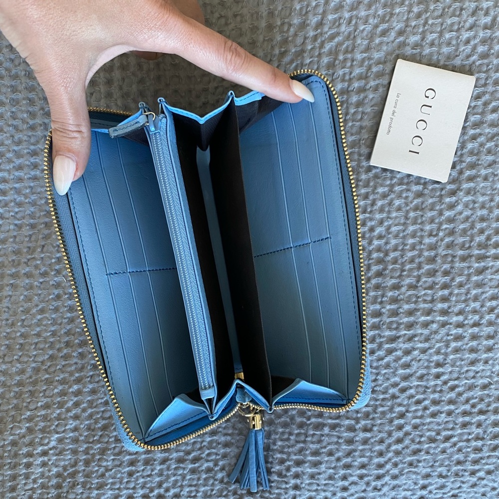 Gucci Soho Wallet in Mineral Blue - Picture 3 of 8